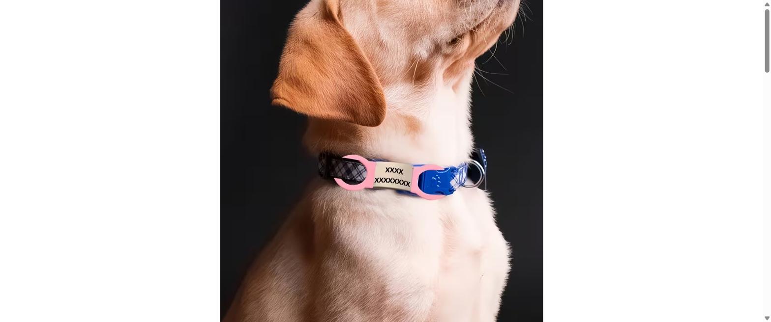 Placa para mascota grabada con láser