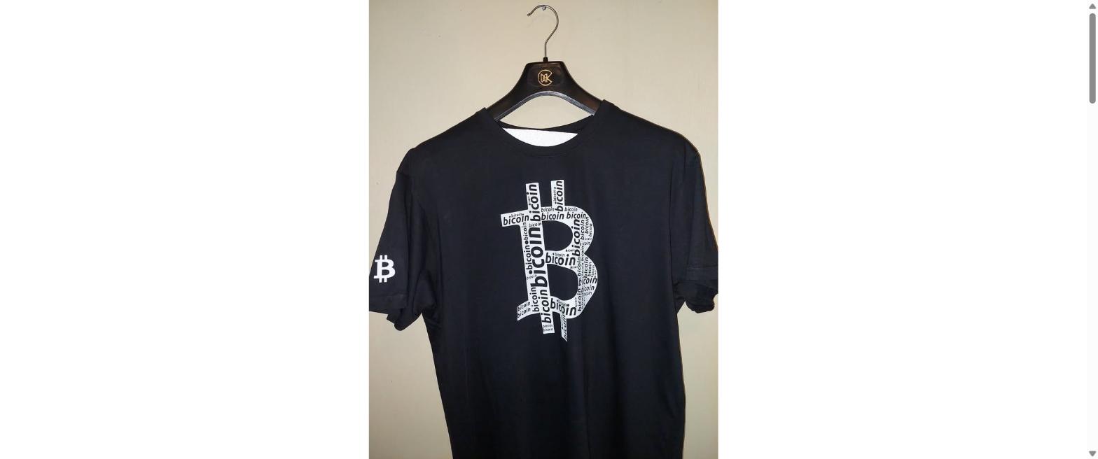 Polera logo Bitcoin