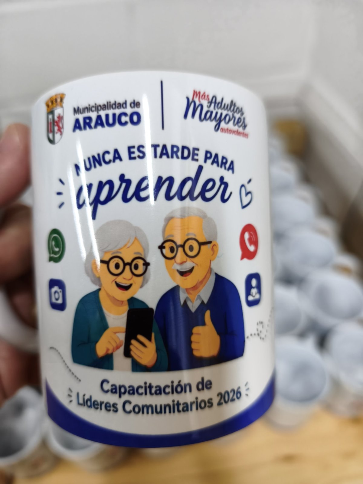 Tazas para la Municipalidad de Arauco